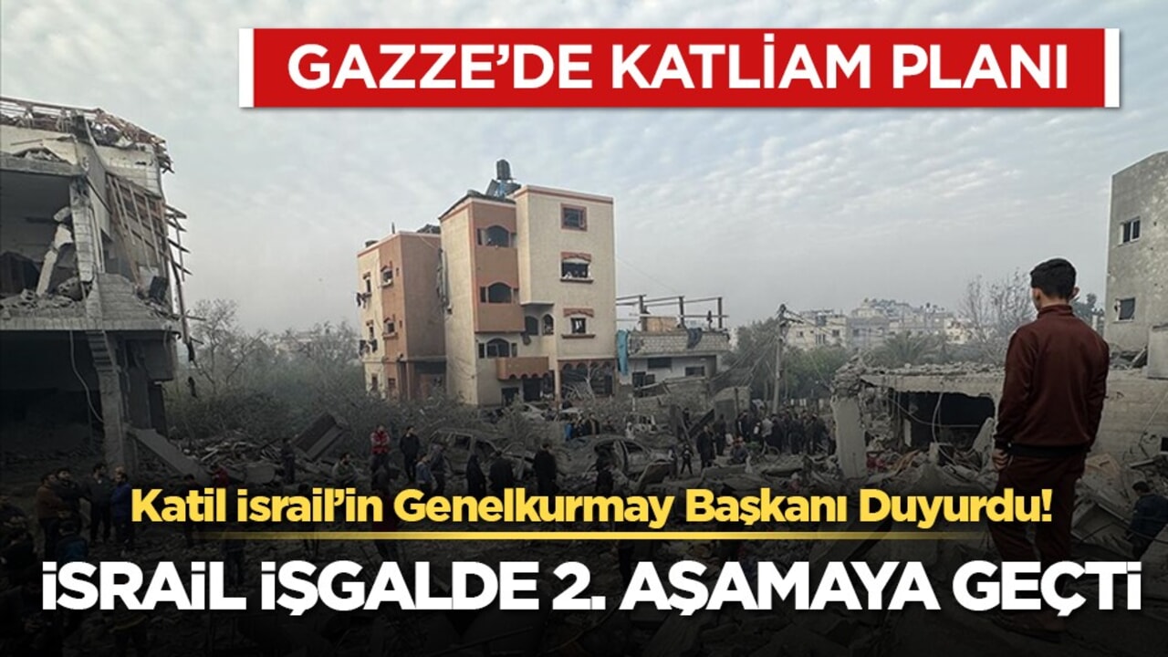 Katil İsrail duyurdu: Gazze’yi işgal operasyonunun ikinci aşaması başladı