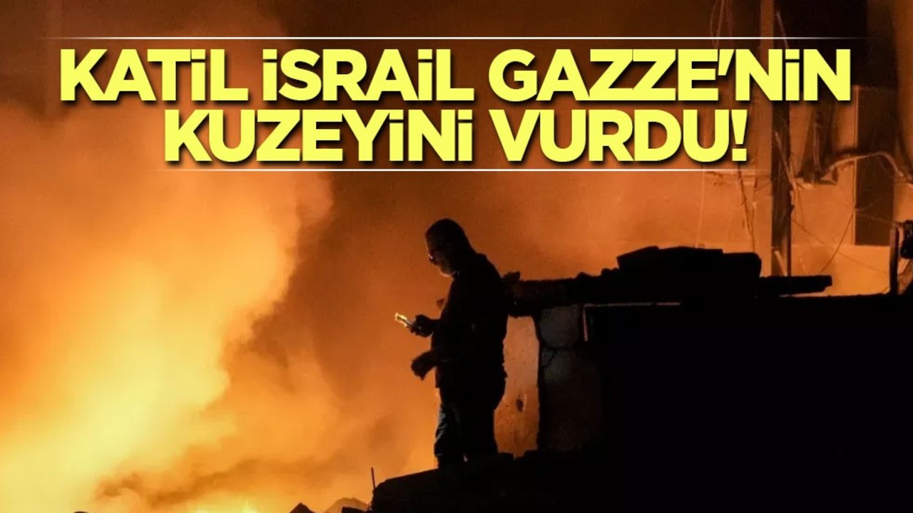 Katil İsrail Gazze'nin kuzeyini vurdu! 7 Filistinli öldü