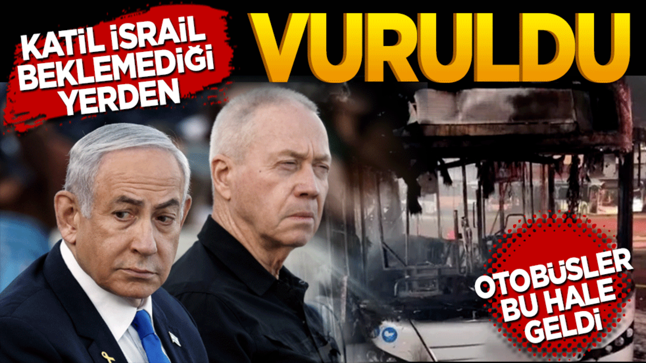 Katil İsrail hiç beklemediği yerden vuruldu