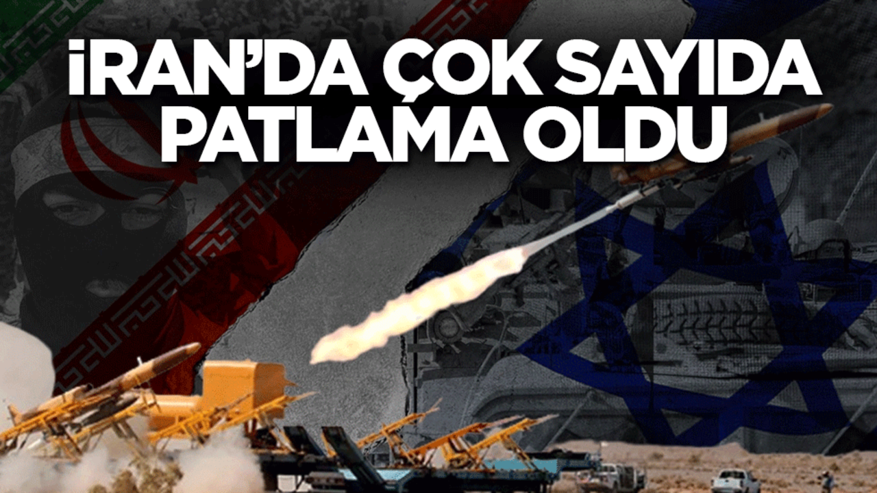 Katil İsrail İran'ı vuruyor! Füzeler peş peşe ateşlendi...