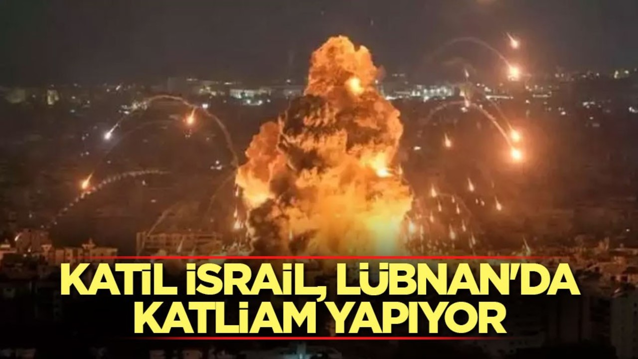 Katil İsrail, Lübnan'da katliam yapıyor! 7 sivili öldürdü