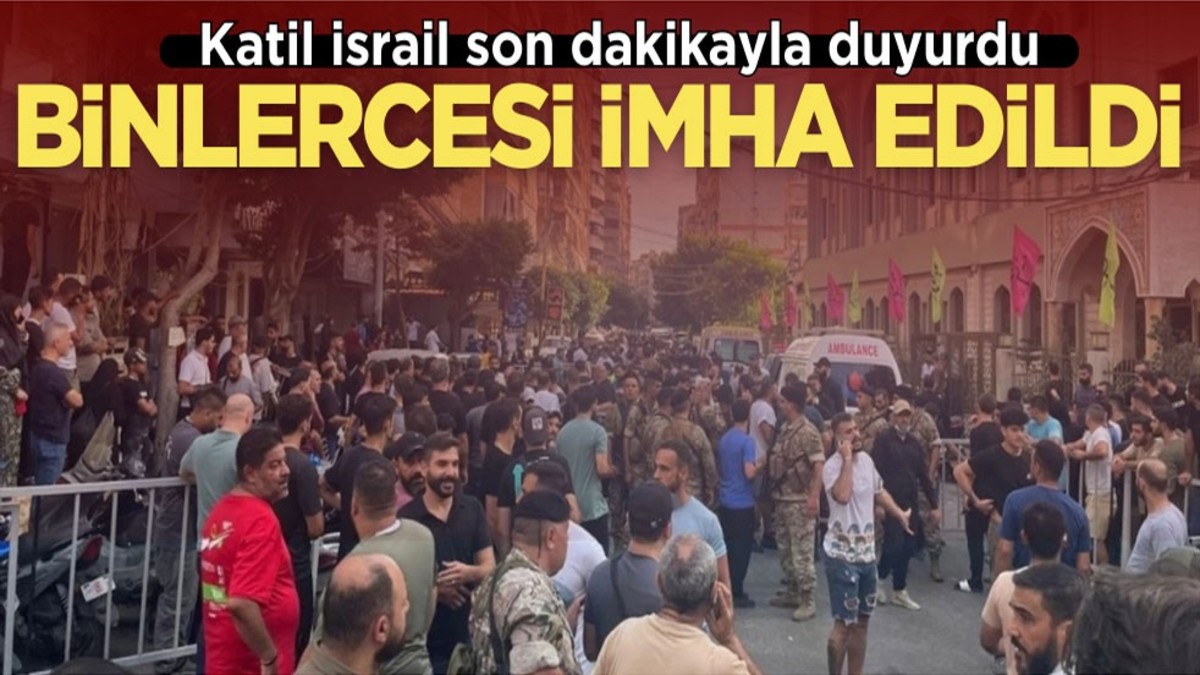 Katil İsrail son dakikayla duyurdu! Lübnan’da binlercesi imha edildi