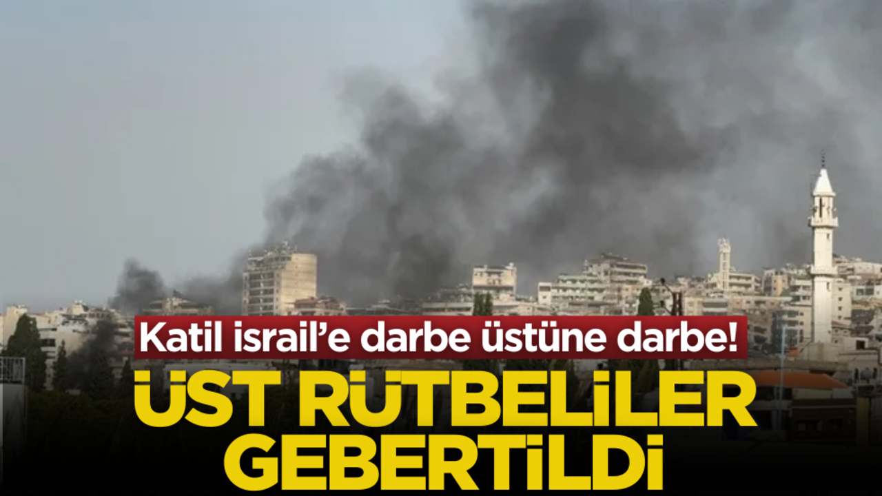 Katil israil’e darbe üstüne darbe! Üst rütbeliler gebertildi