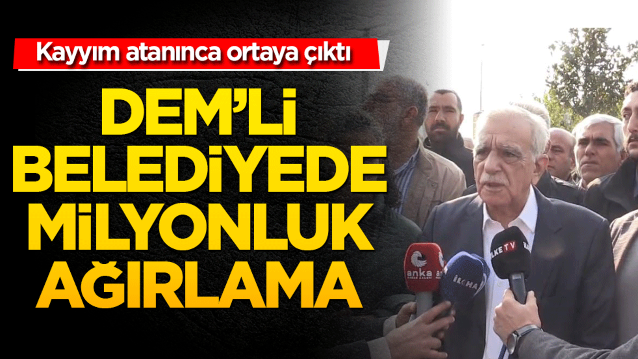 Kayyım atanınca ortaya çıktı DEM’li belediyede milyonluk ağırlama