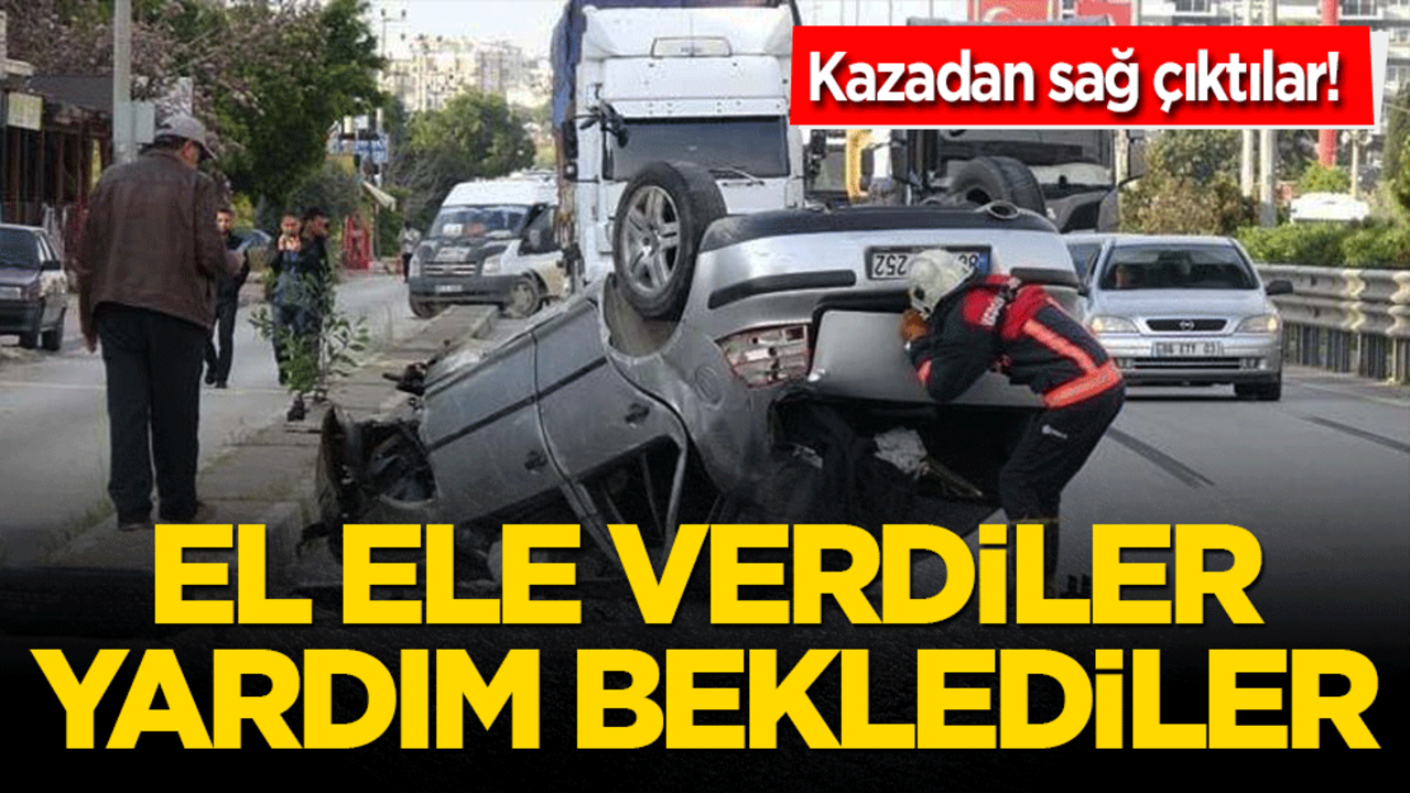 Kazada Arabaları Takla Attı! Yürek Burkan An: Yaralılar El Ele Umutla Bekledi