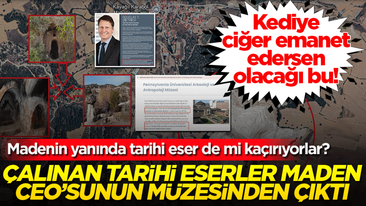 Kediye ciğer emanet edersen olacağı bu! Madenin yanında tarihi eser de mi kaçırıyorlar? Çalınan tarihi eserler maden CEO'sunun müzesinden çıktı!