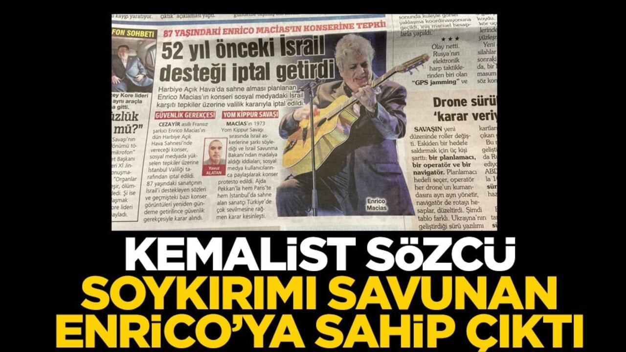 Kemalist Sözcü, soykırımı savunan Enrico’ya sahip çıktı
