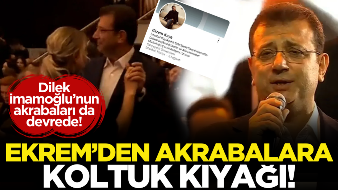 Kendi akrabaları bitti, eşinin akrabalarına başladı! Ekrem’den koltuk kıyağı…
