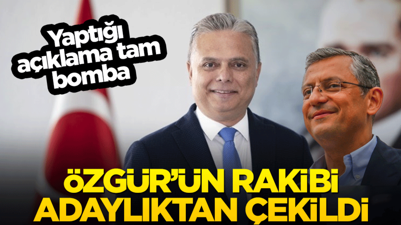 Kim el çektirdi, açıkla! Özgür Özel'in rakibi adaylıktan çekildi