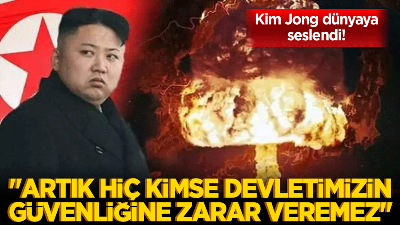 Kim Jong dünyaya seslendi! "Artık hiç kimse devletimizin güvenliğine zarar veremez"