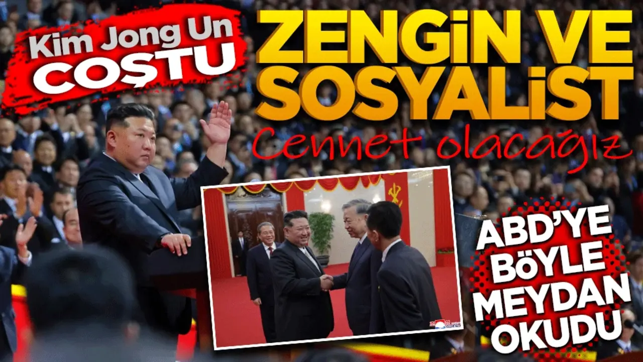Kim Jong Un: "Zengin ve sosyalist bir cennet olacağız!"