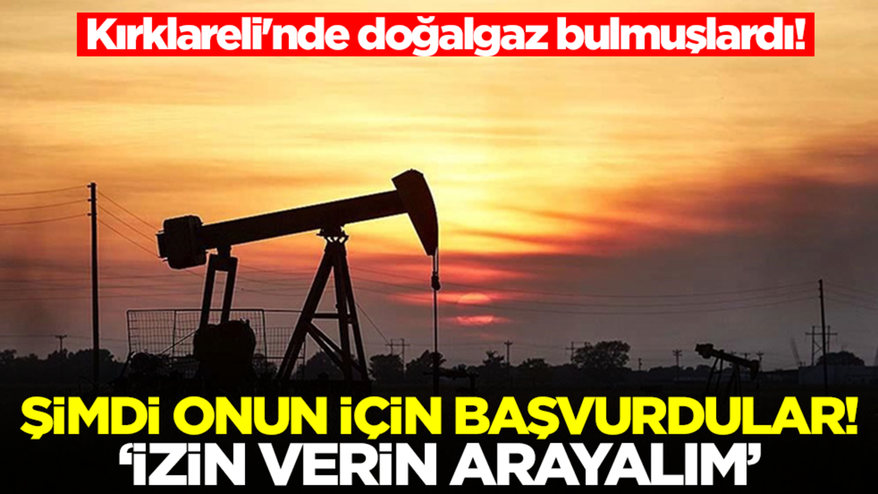 Kırklareli'nde doğalgaz bulmuşlardı! Şimdi onun için başvurdular: İzin verin arayalım