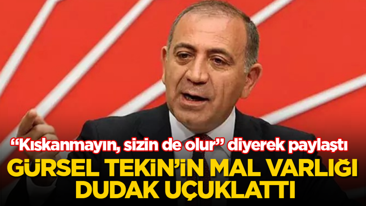 "Kıskanmayın, sizin de olur" diyerek paylaştı! Gürsel Tekin’in mal varlığı dudak uçuklattı 