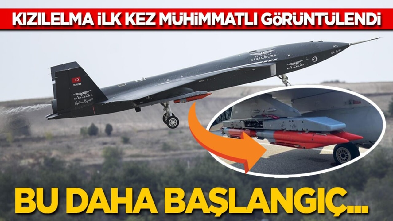KIZILELMA ilk kez mühimmatlı görüntülendi: Bu daha başlangıç...