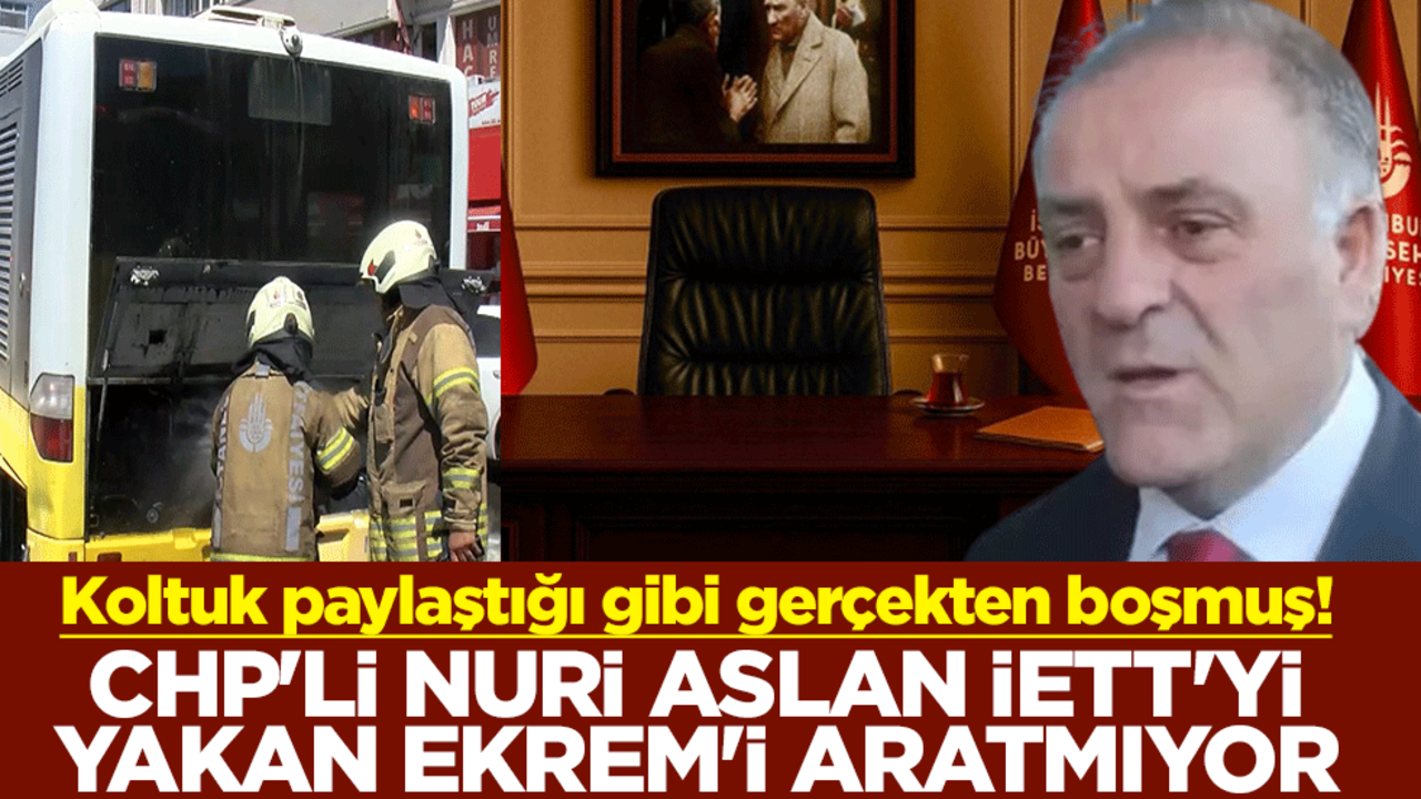 Koltuk paylaştığı gibi gerçekten boşmuş! CHP'li Nuri Aslan İETT'yi yakan Ekrem'i aratmıyor