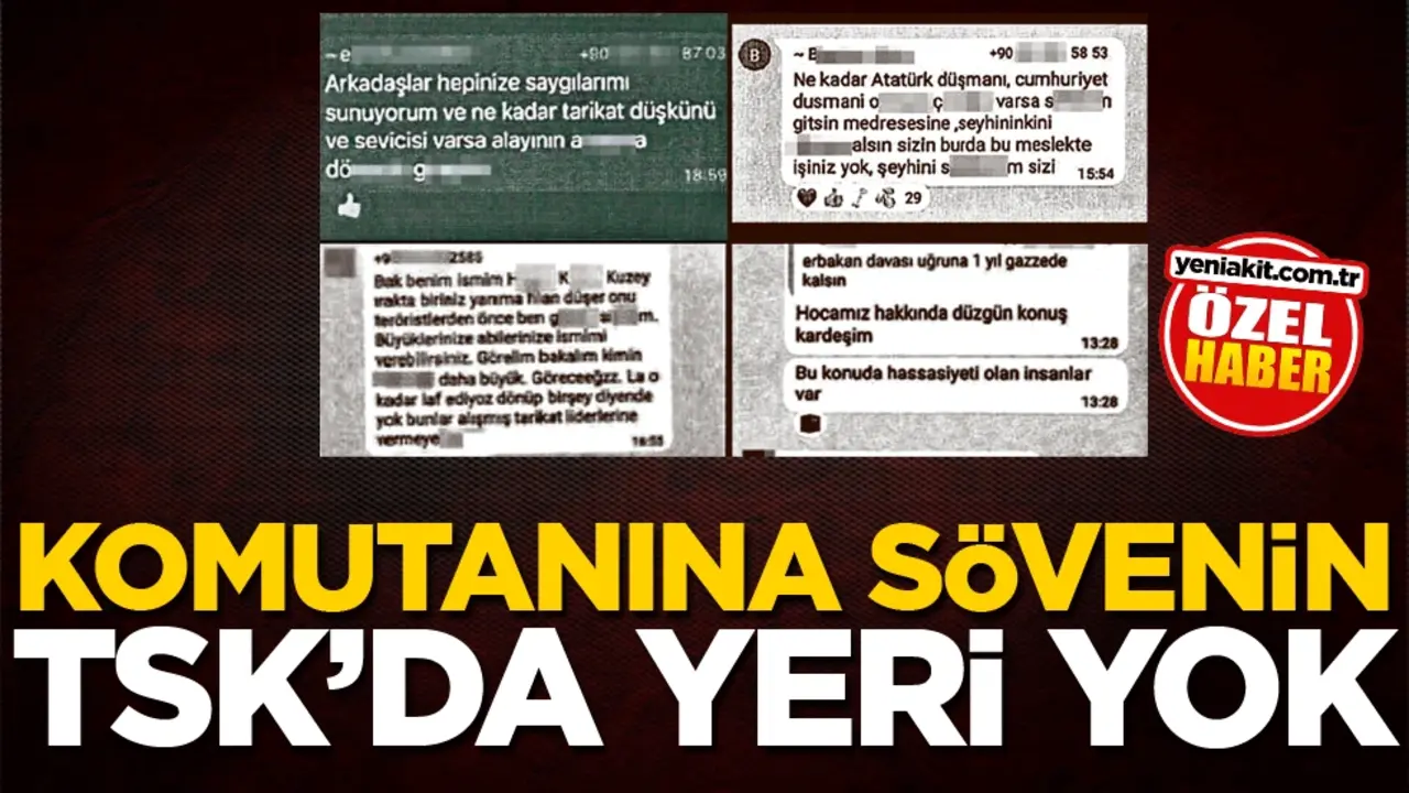 Komutanına sövenin TSK'da yeri yok