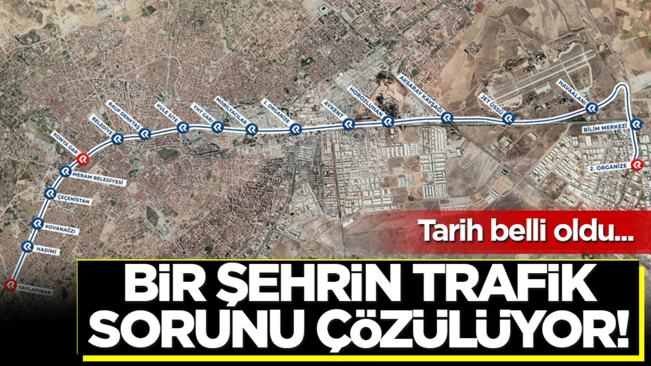 Konya'nın trafik sorunu çözülüyor! Tarih belli oldu