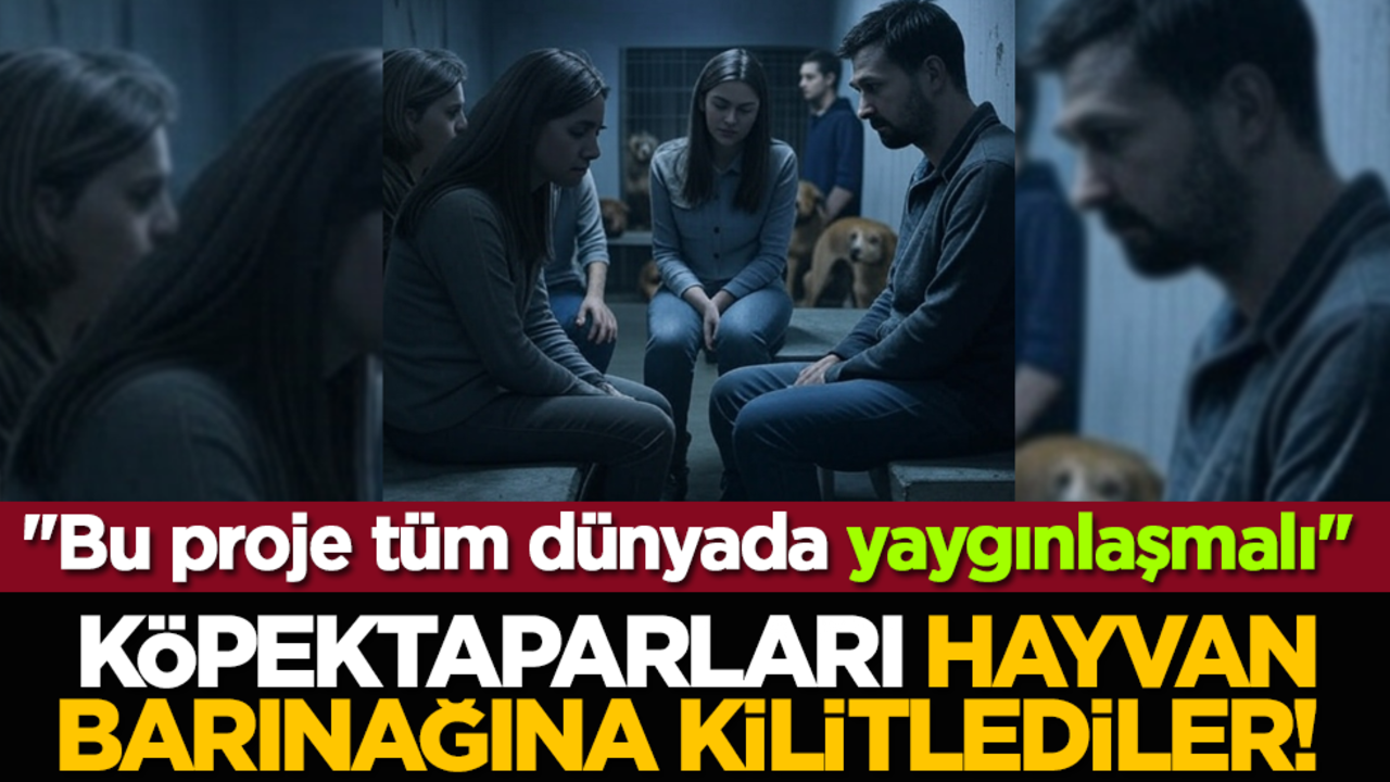 Köpektaparları hayvan barınağına kilitlediler! "Bu proje tüm dünyada yaygınlaşmalı"