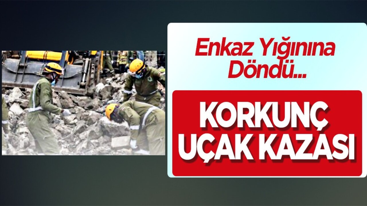 Korkunç kaza! Uçak binaya çarptı, Jet enkaz yığınına döndü! 6 kişi hayatını kaybetti