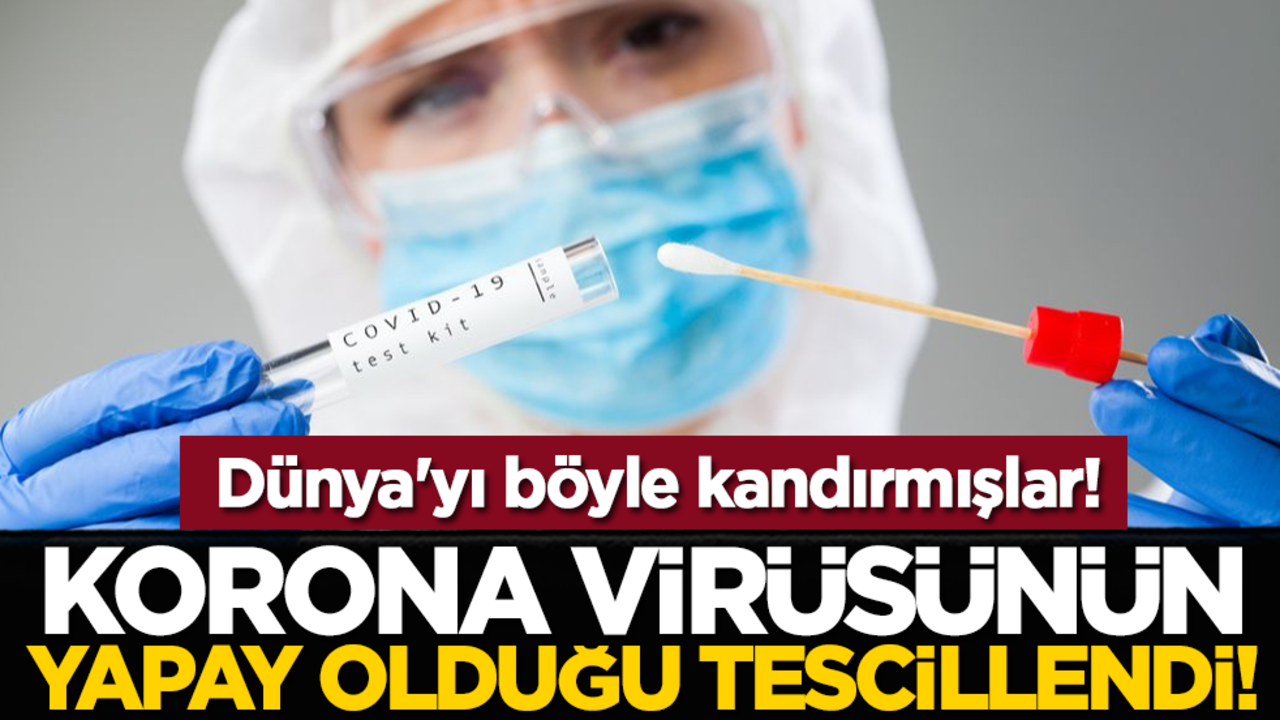 Korona virüsünün yapay olduğu tescillendi! Dünya'yı böyle kandırmışlar!