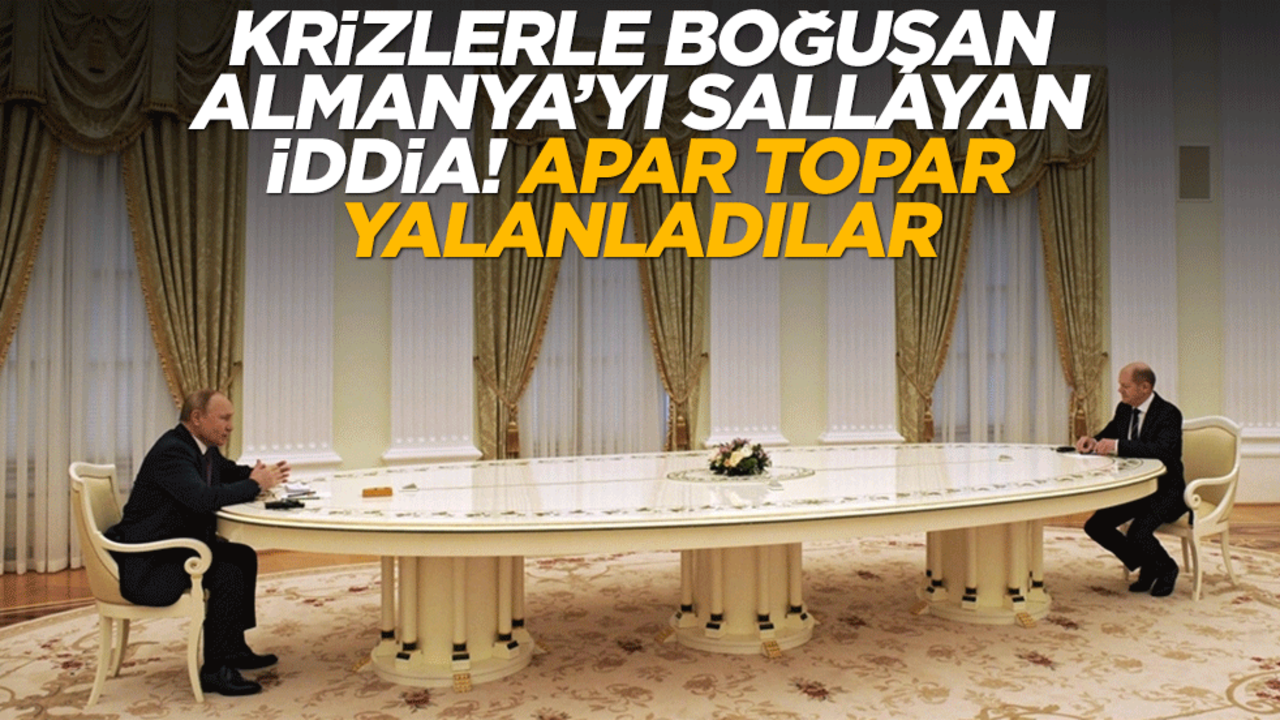 Krizlerle boğuşan Almanya'yı sallayan iddia! Apar topar yalanladılar