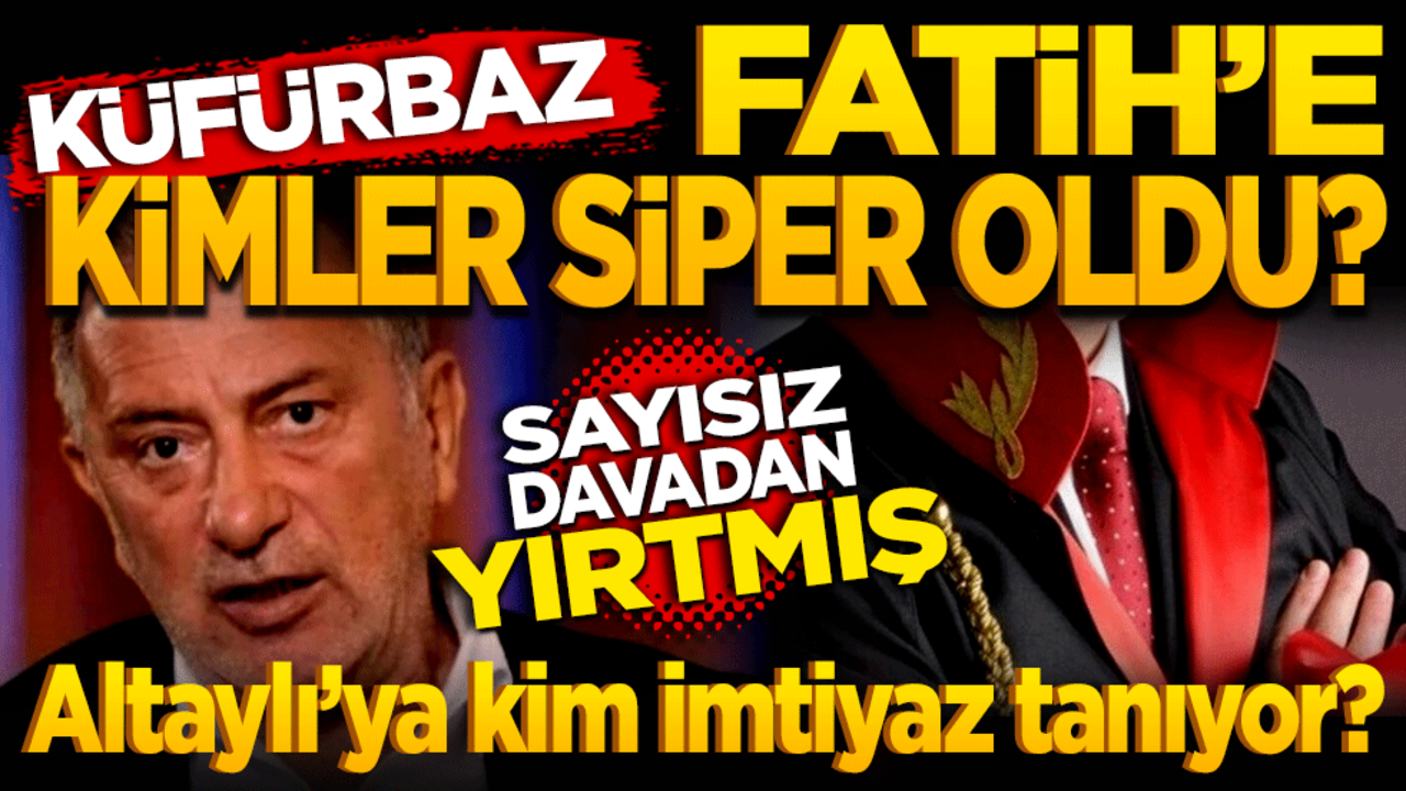 Küfürbaz Fatih’e kimler siper oldu? Sayısız davadan yırtmış