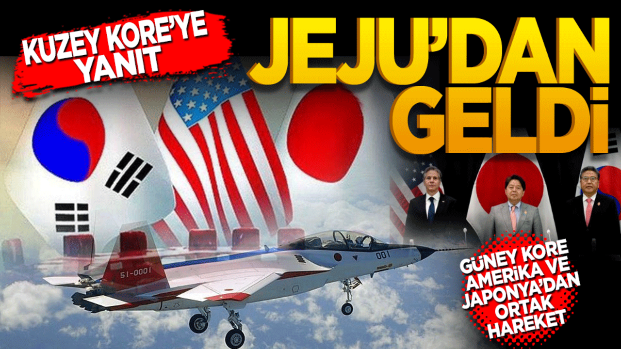 Kuzey Kore’ye yanıt Jeju adasından geldi! Güney Kore, ABD ve Japonya’dan ortak hareket