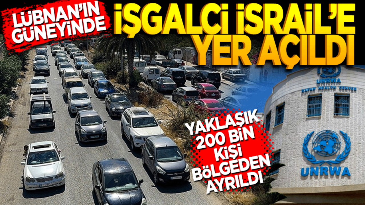 Lübnan'ın güneyinde işgalci İsrail’e yer açıldı! 200 bin Lübnanlı topraklarını erk etti