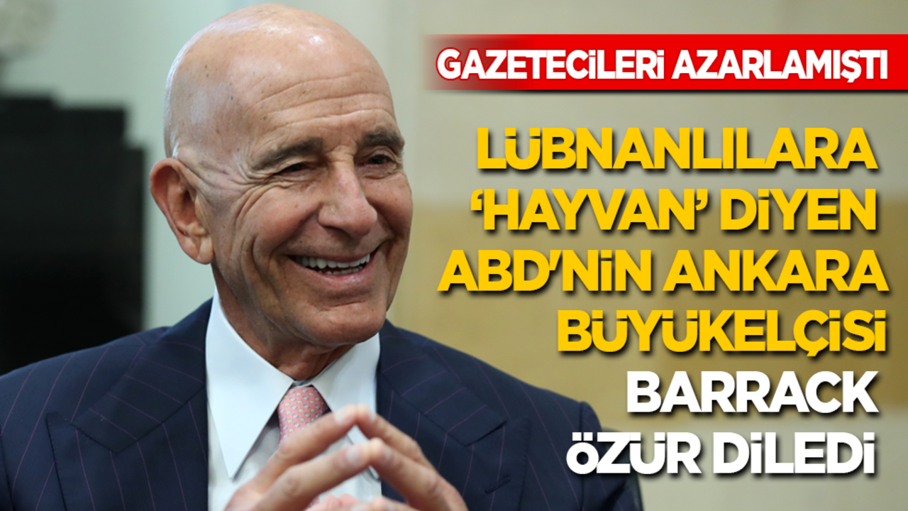 Lübnanlılara ‘hayvan’ diyen ABD'nin Ankara Büyükelçisi Barrack özür diledi
