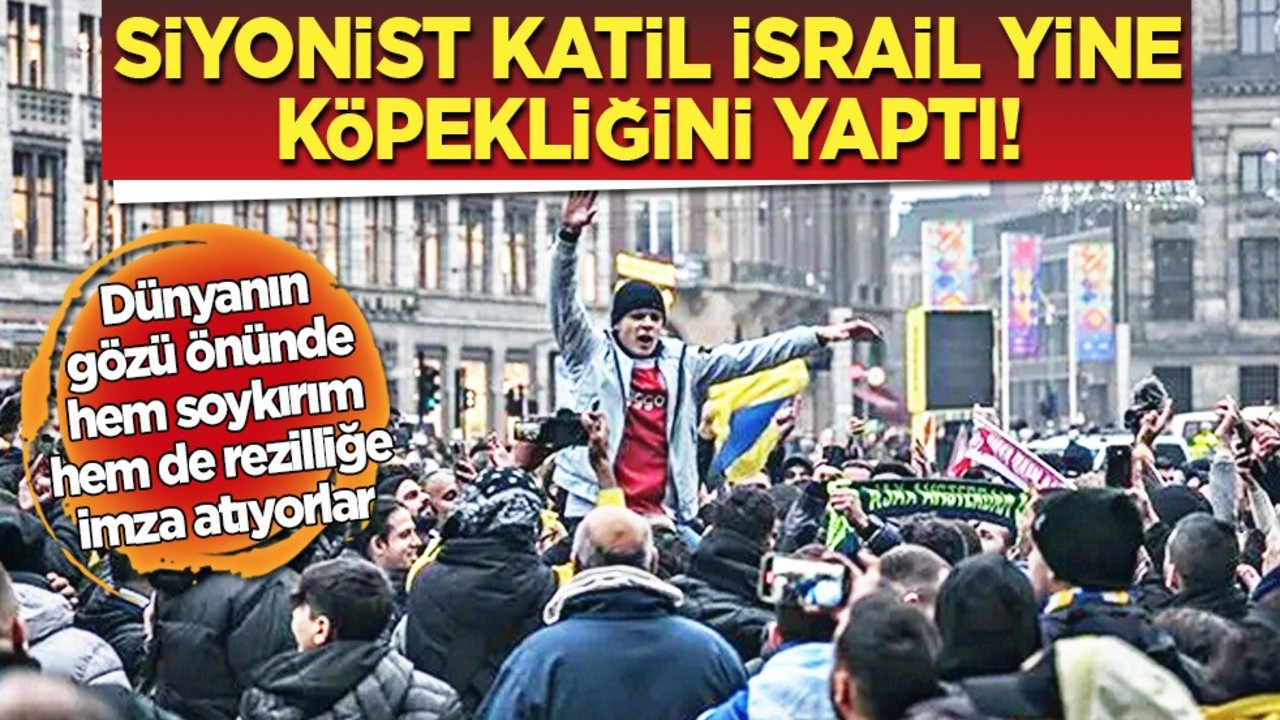 Maccabi taraftarına skandal! Hollanda bunu da yaptı: Had bildirmesinin cezası 2 yıl hapis!