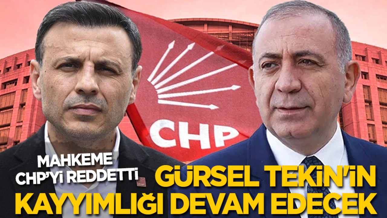 Mahkeme CHP’yi reddetti: Gürsel Tekin'in kayyımlığı devam edecek