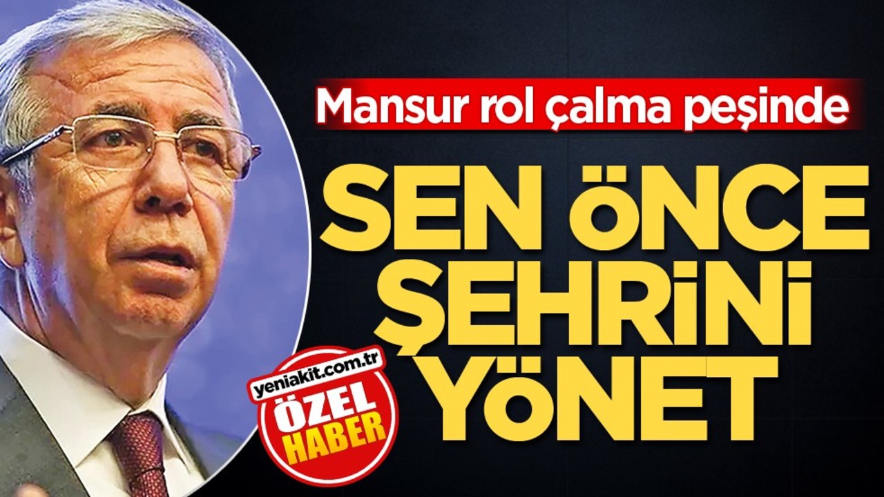 Mansur rol çalma peşinde! Sen önce şehrini yönet