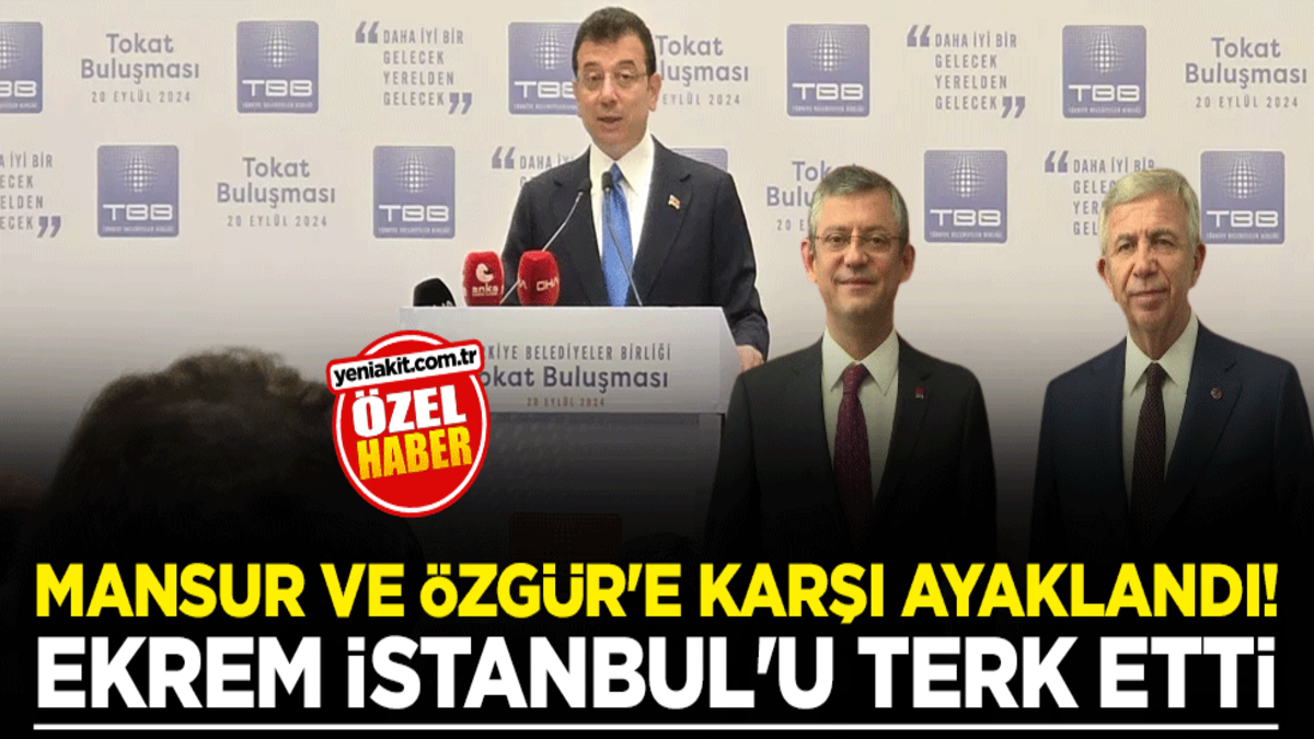 Mansur ve Özgür'e karşı ayaklandı! Ekrem İstanbul'u terk etti