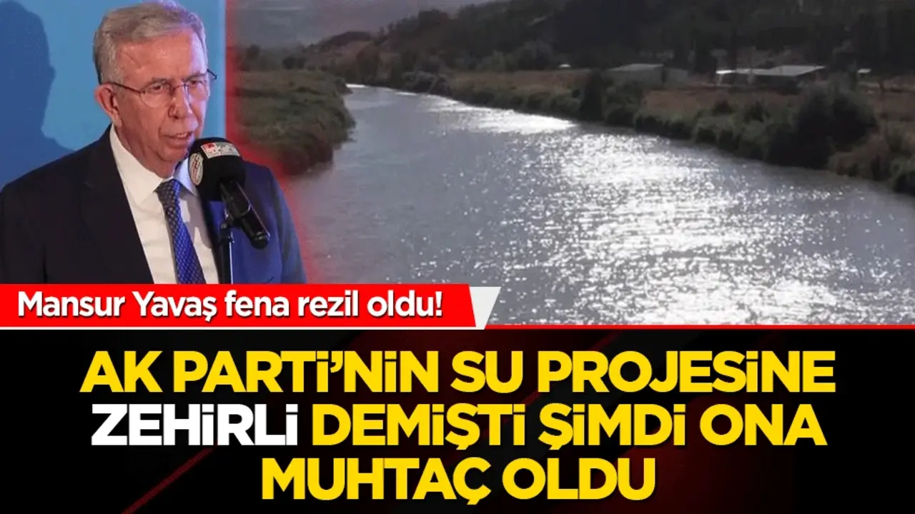 Mansur Yavaş 'bu su zehirli, gereksiz' demişti! Ankara artık bu suyu içecek