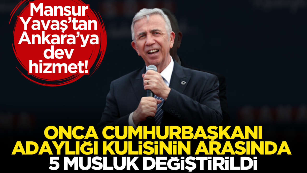 Mansur Yavaş’tan Ankara’ya dev hizmet: Onca cumhurbaşkanı adaylığı kulisinin arasında 5 musluk değiştirildi!