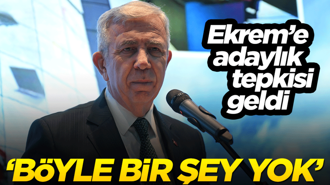 Mansur'dan Ekrem'e adaylık cevabı geldi! "Böyle bir şey yok"
