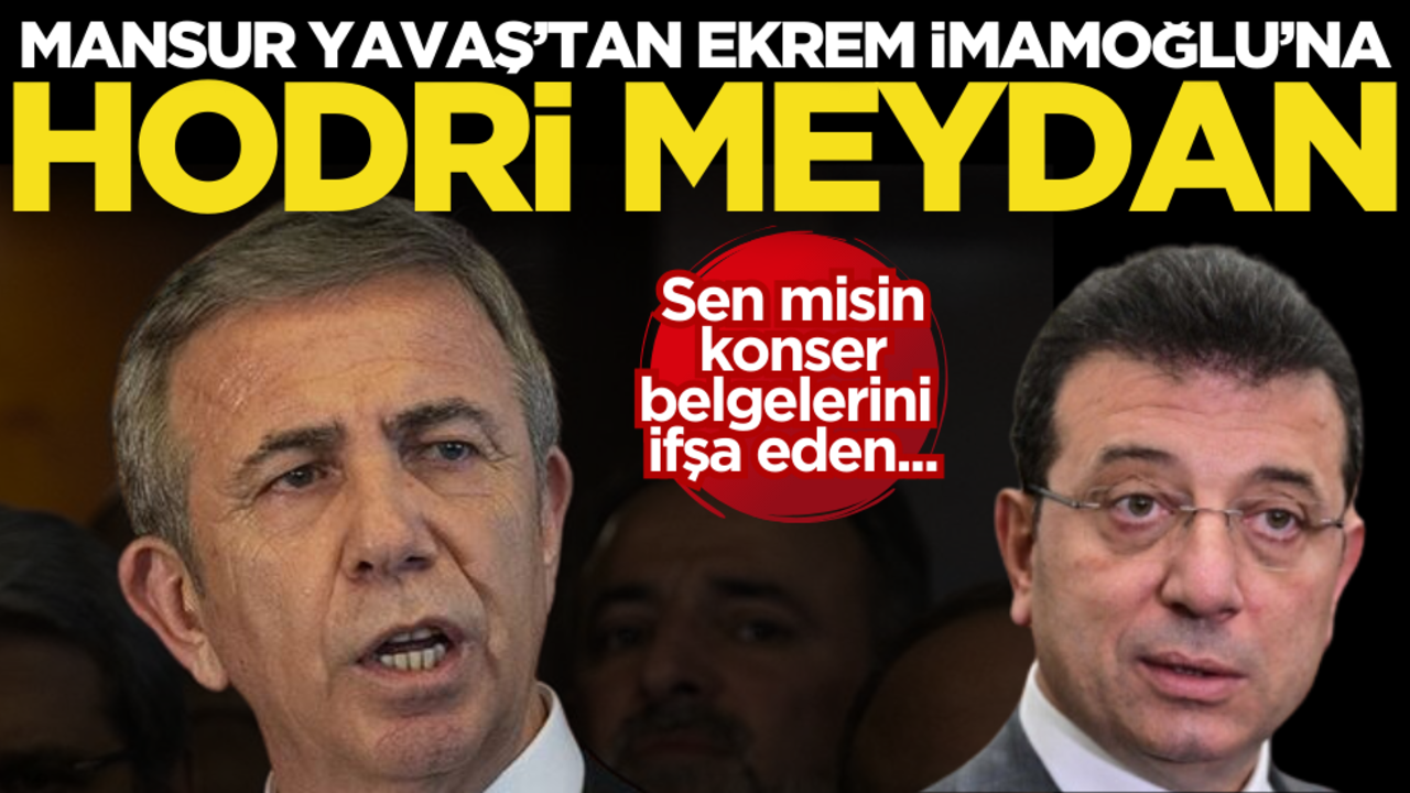Mansur’dan Ekrem’e hodri meydan! Sen misin konser belgelerini ifşa eden…