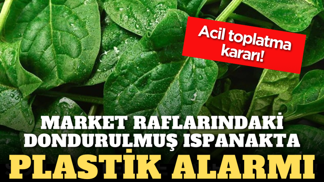 Market raflarındaki dondurulmuş ıspanakta plastik alarmı: Acil toplatma kararı!