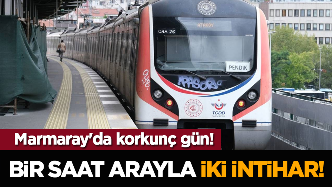 Marmaray'da korkunç gün! Bir saat arayla iki intihar!