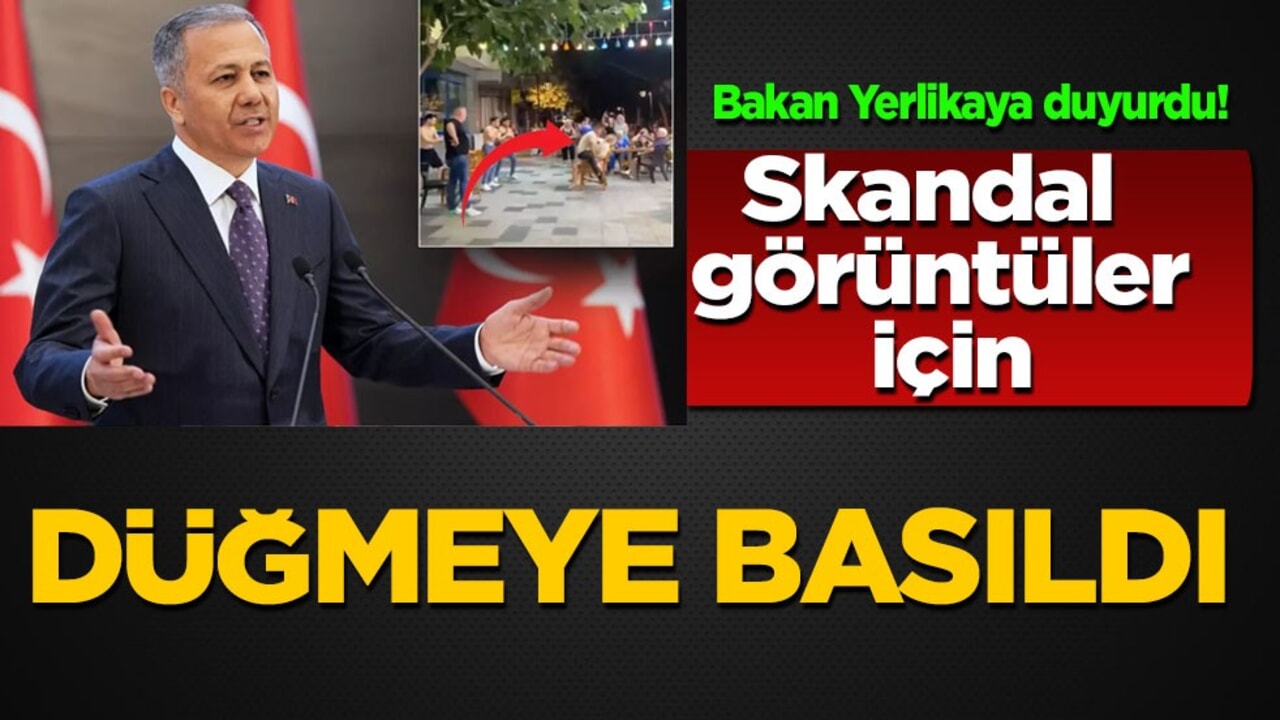 Marmaris'teki skandal görüntüler! Bakan Yerlikaya: Asla kabul edilemez! Düğmeye bastı