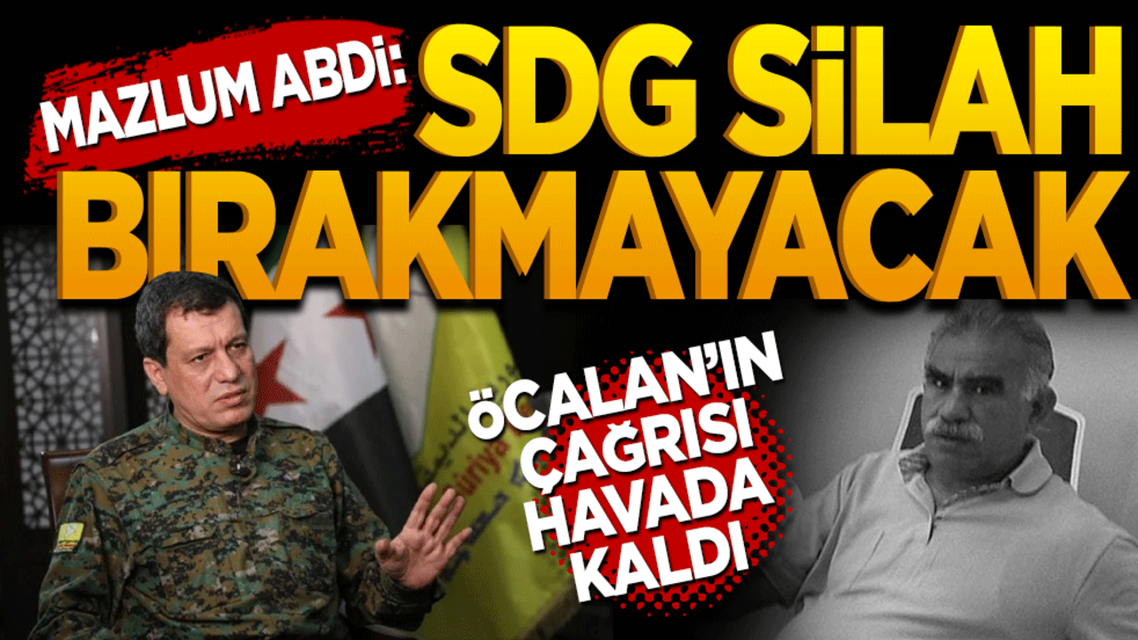 Mazlum Abdi: SDG silah bırakmayacak! Öcalan’ın çağrısı havada kaldı