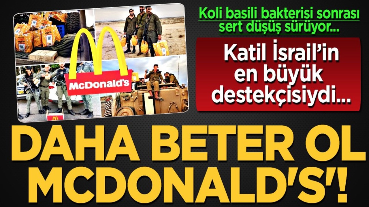 McDonald's'ın hisseleri bakteri darbesi yedi! E. coli salgını tespit edildi! Alçak İsrail'in destekçisi sert düştü!