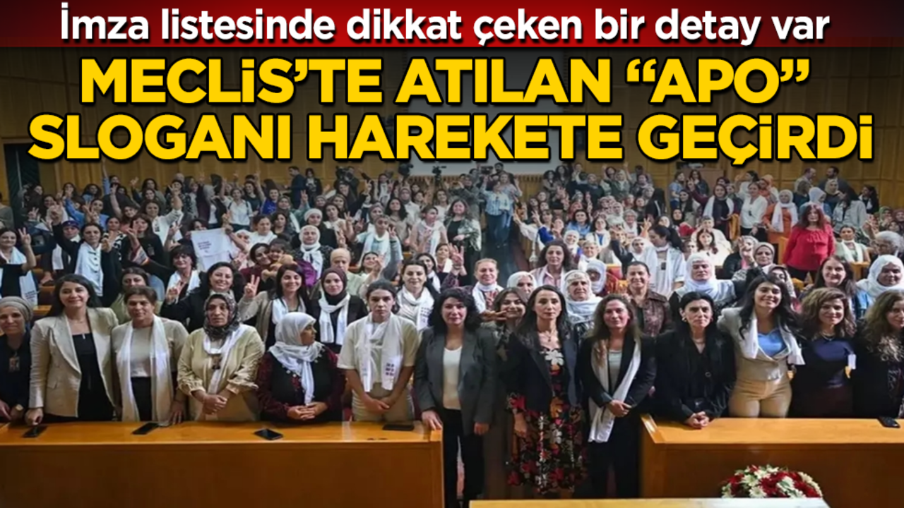 Meclis’te atılan "Apo" sloganı harekete geçirdi! İmza listesinde dikkat çeken bir detay var