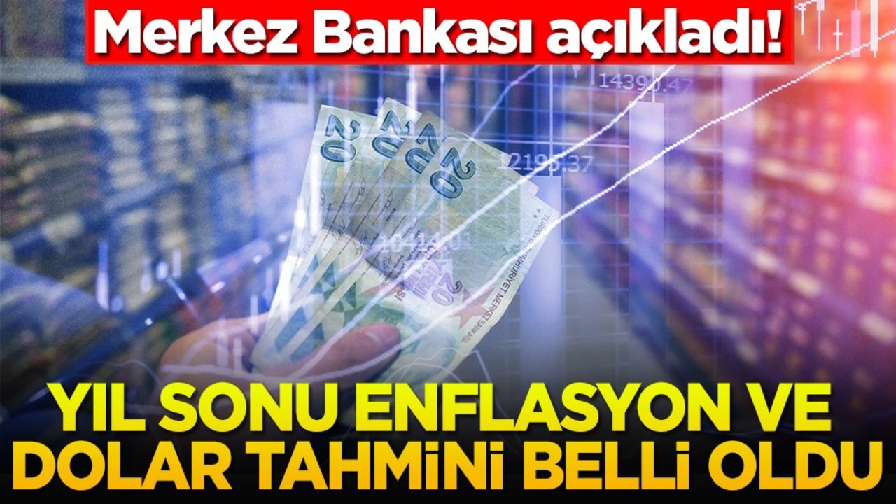 Merkez Bankası açıkladı! Yıl sonu enflasyon ve dolar tahmini belli oldu