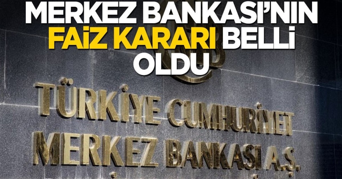 Merkez Bankası faiz kararını açıkladı