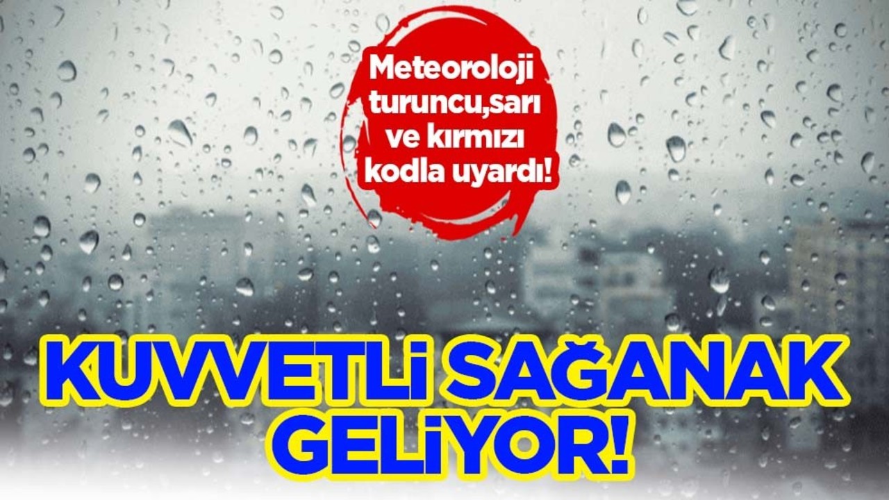 Meteoroloji turuncu ve sarı kodla uyardı: Sağanak, kar, lodos geliyor! Resmen duyurdu