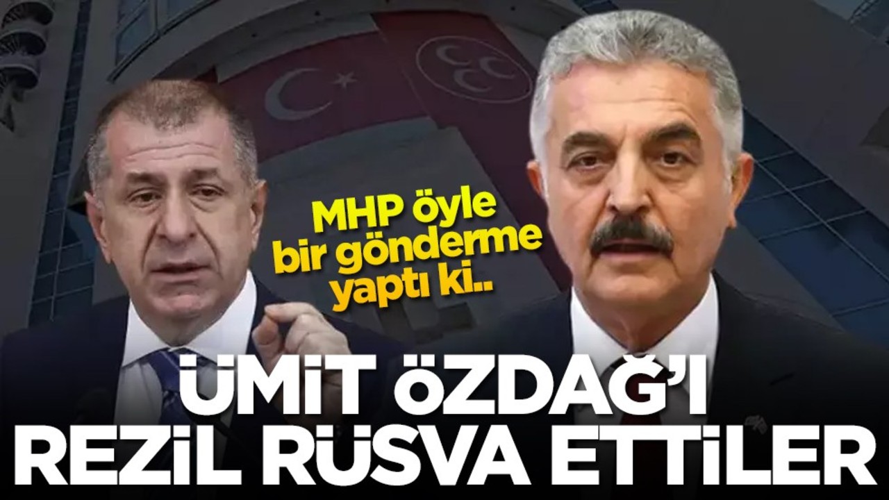 MHP öyle bir gönderme yaptı ki.. Ümit Özdağ'ı rezil rüsva ettiler