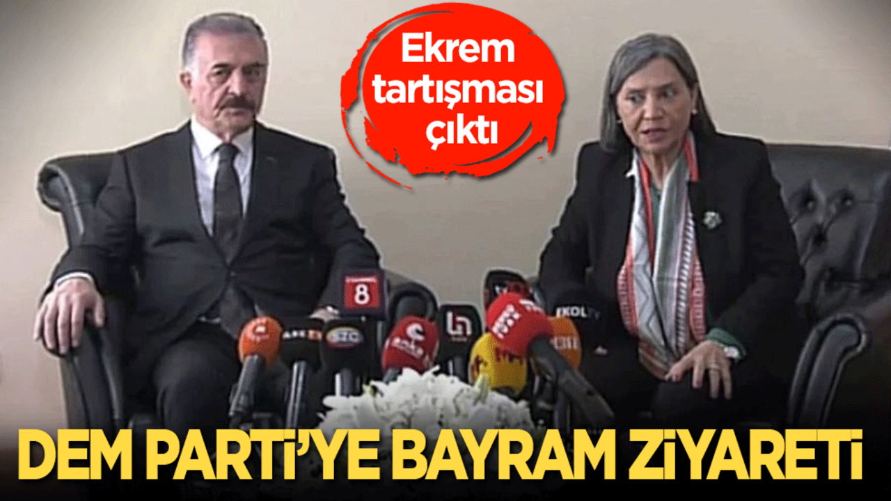 MHP'nin DEM Parti'ye bayram ziyaretinde İmamoğlu tartışması çıktı
