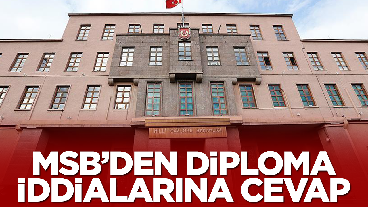 Milli Savunma Bakanlığı'ndan diploma iddialarına cevap! 'Başlatıldı' diyerek duyurdular