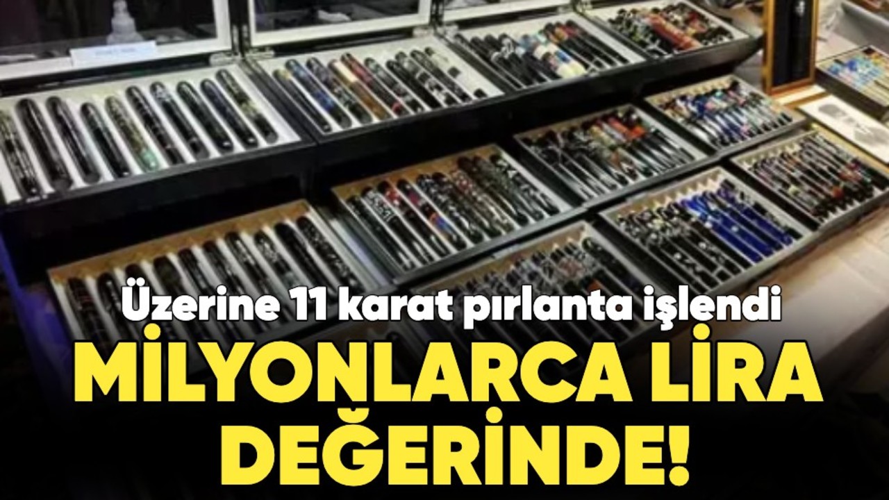 Milyonlarca lira değerinde... Üzerine 11 karat pırlanta işlendi